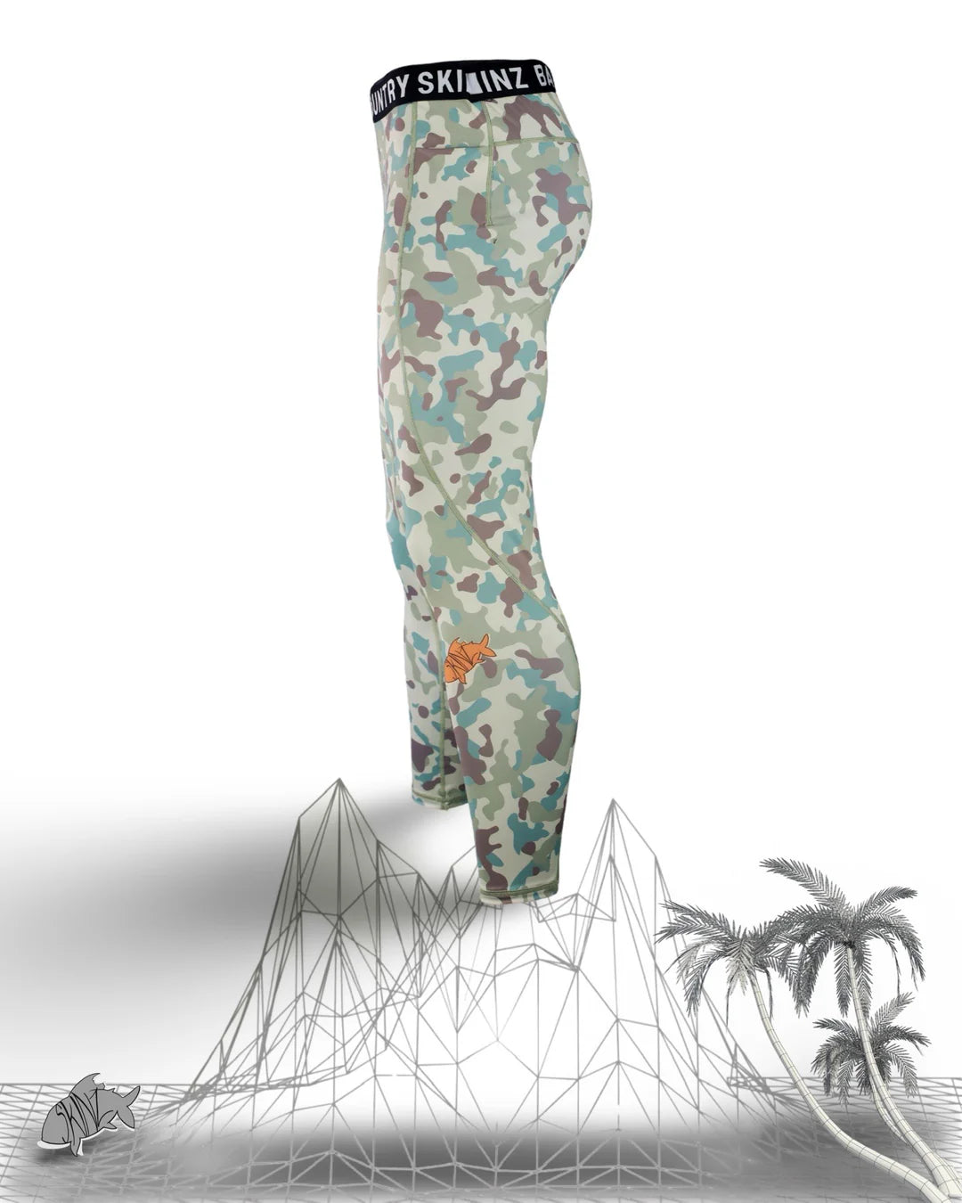 UV Protection Polyester Compression Leggings - Mens