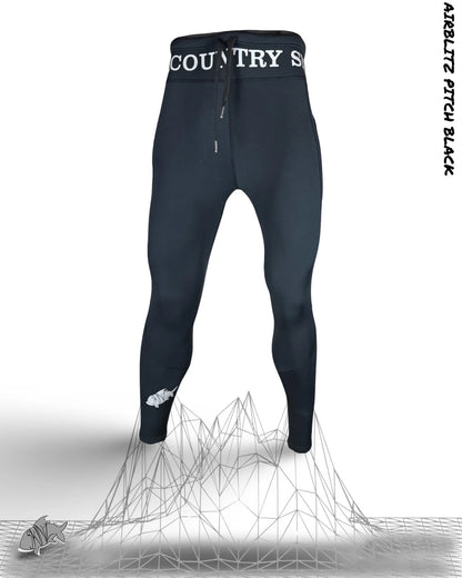 AIRBLITZ™ Moss Camo or  Pitch Black Perforated Neoprene Leggings - Unisex
