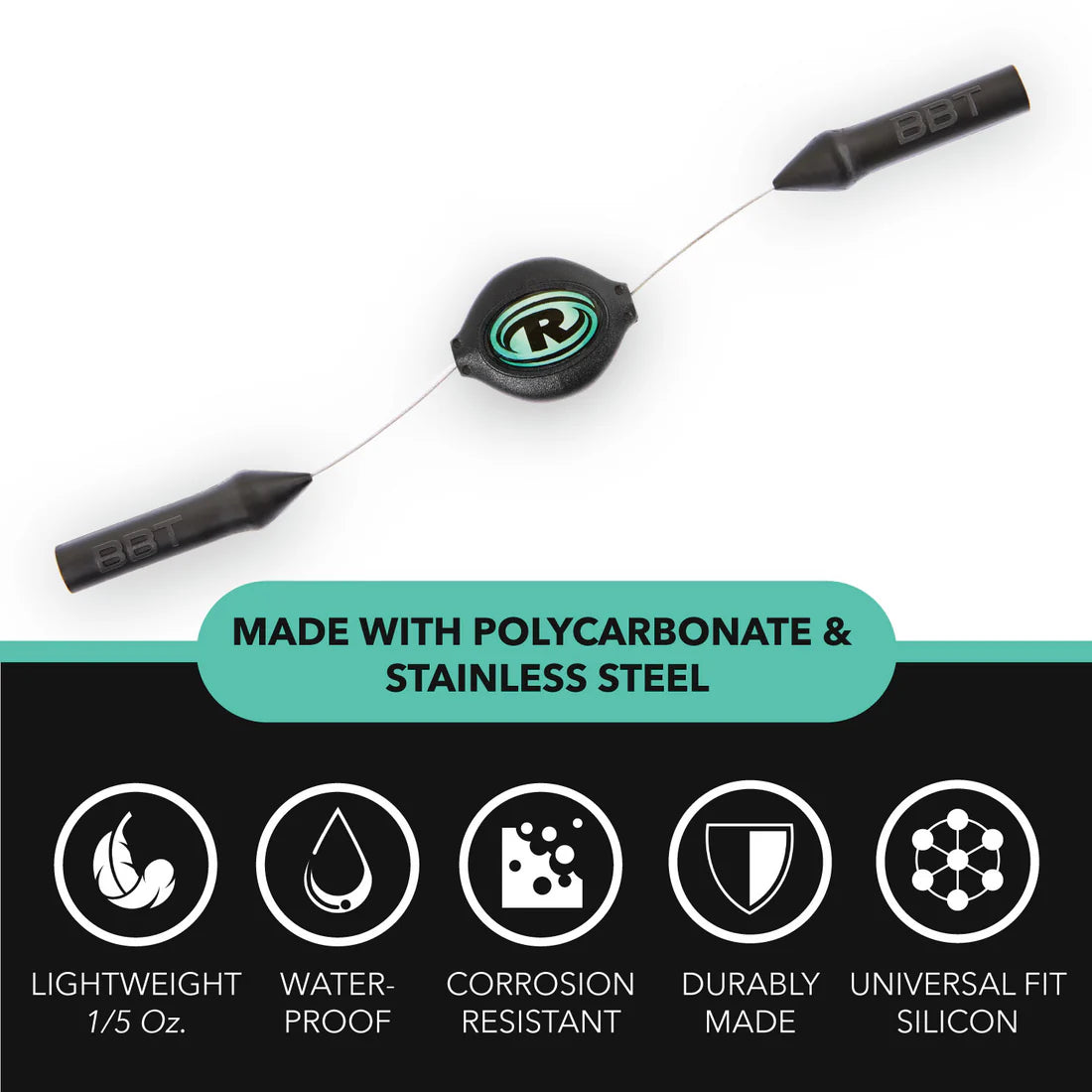 Retrax Premium Eyewear Retainers - Secure Sunglasses Strap