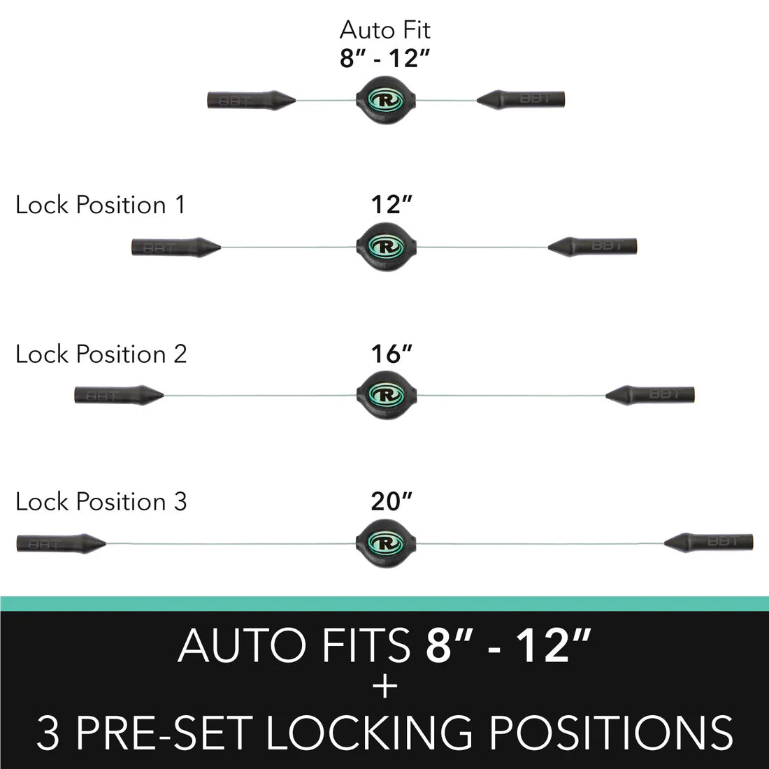 Retrax Premium Eyewear Retainers - Secure Sunglasses Strap