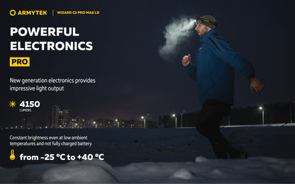 ARMYTEK Wizard C2 Pro Max LR Headlamp -4150 Lumens Cool White