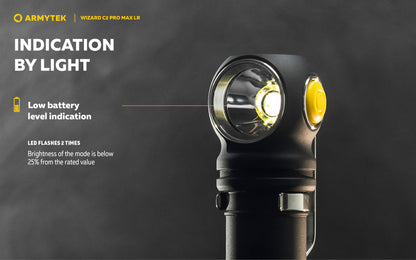 ARMYTEK Wizard C2 Pro Max LR Headlamp -4150 Lumens Cool White