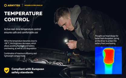 ARMYTEK Wizard C2 Pro Max LR Headlamp -4150 Lumens Cool White
