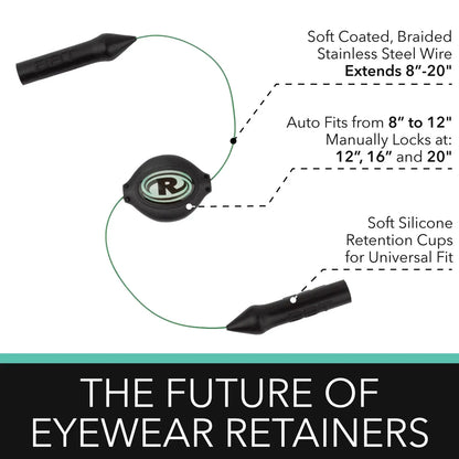 Retrax Premium Eyewear Retainers - Secure Sunglasses Strap